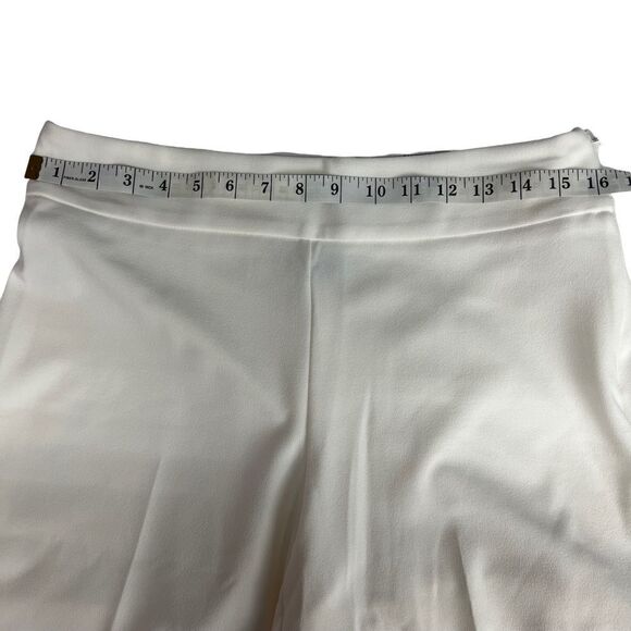 INC Pants High Rise Wide Leg Washed White Side Zipper 8 Women’s - Picture 8 of 16